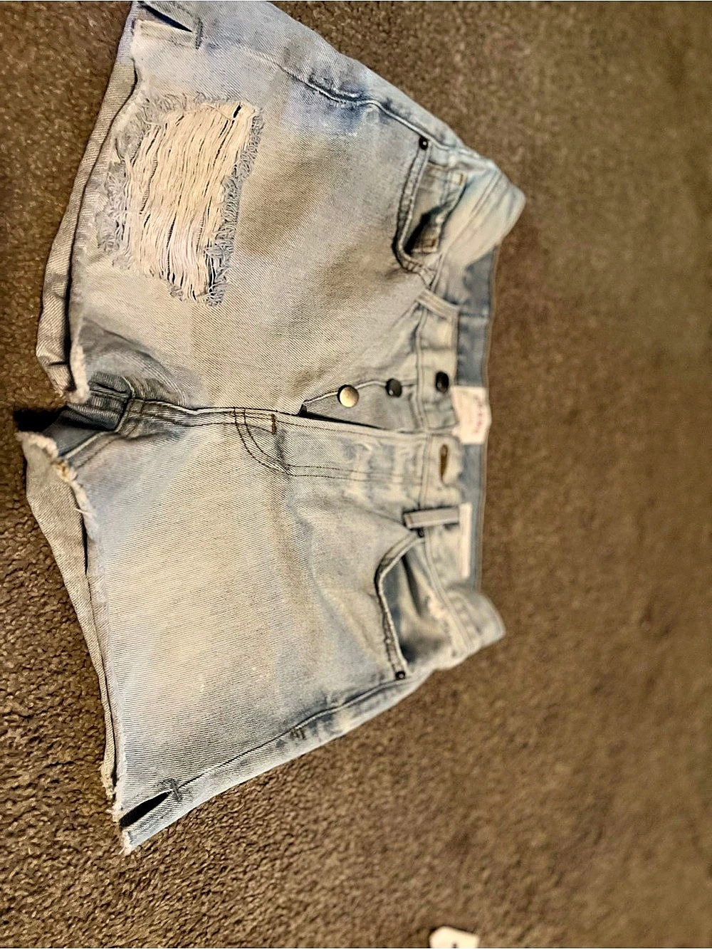 FRAME Women's Distressed Denim Jean Shorts Waist 28